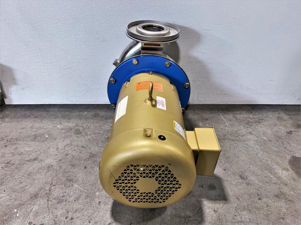 Goulds SSH 3"x 4"-8" Sanitary Centrifugal Pump 23SH4L52C0 W/ Baldor 10 HP Motor